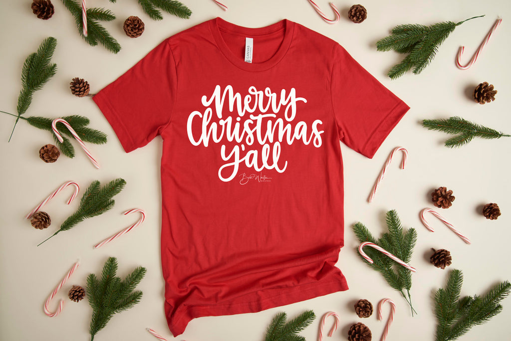Merry Christmas Y'all T-Shirt - Ben Waites Ministries